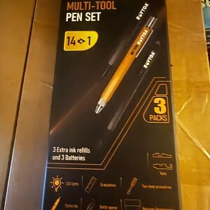 Multi-Tool Pen Set - Black and Gold